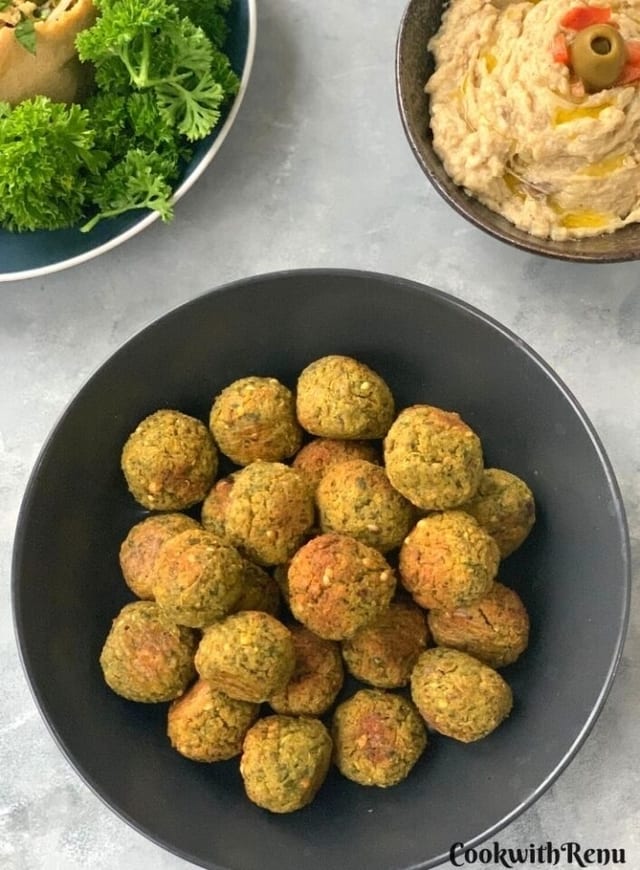 Add 15 falafel balls.