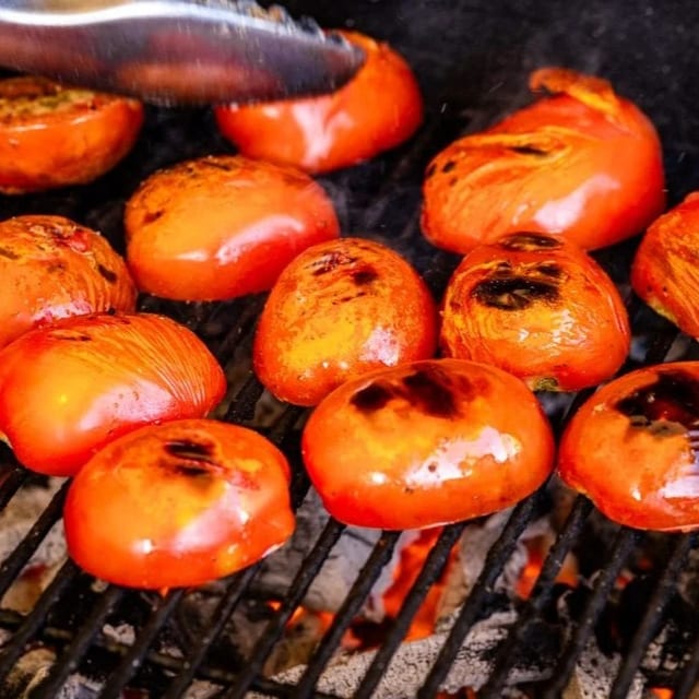 Grilled Tomato(4)skewer.